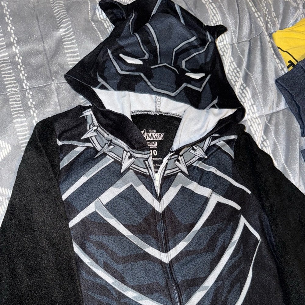 Black Panther Kids Onesie Pajamas, size 10